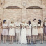 Bride and Bride's Maids outside Southworth Hall Provo Utah